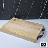 Solid barbecue board/cutting board ~33x23x4 cm