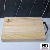 Solid barbecue board/cutting board ~33x23x4 cm