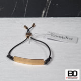 Lovebird Bracelet - rose and gold