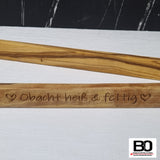 Grill tongs - olive wood