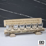 Bench with shot glass - Hunter's Badge of Honor