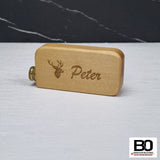 Handmade birch snuff box