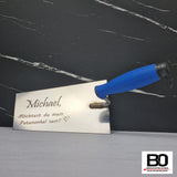 Mason's trowel with various sayings