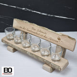 Small Bench with Schnapps Glass - Garden Friends