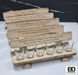 Bench with a Shot Glass - Classic Sayings