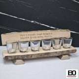 Bench with a Shot Glass - Classic Sayings