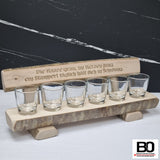 Bench with a Shot Glass - Classic Sayings