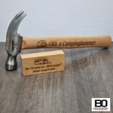 Camping set - hammer with spirit level/bottle opener