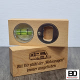 Camping set - hammer with spirit level/bottle opener