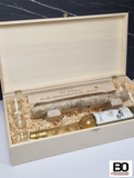 Our mini-benches with shot glasses in a gift set!