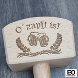 Beer hammer, tap hammer, wooden mallet