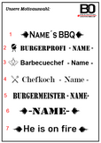 Burger Press Stainless Steel | Wooden Handle with Engraving