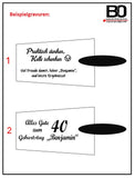 Mason's trowel with various sayings
