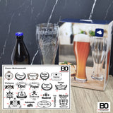 Wheat beer glass