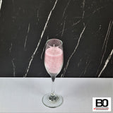 Candle in a champagne glass