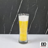 Candle in a wheat glass