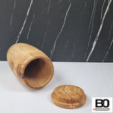 Olive wood pet urn