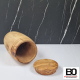 Olive wood pet urn