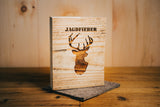 Pyrography "Reclaimed Wood" rustic - Deer - Hunting Fever